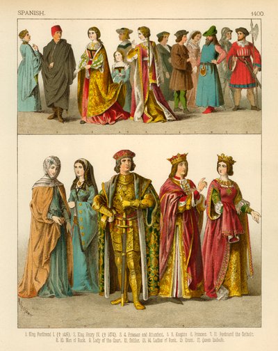 Spaanse Kleding 1400 door Albert Kretschmer